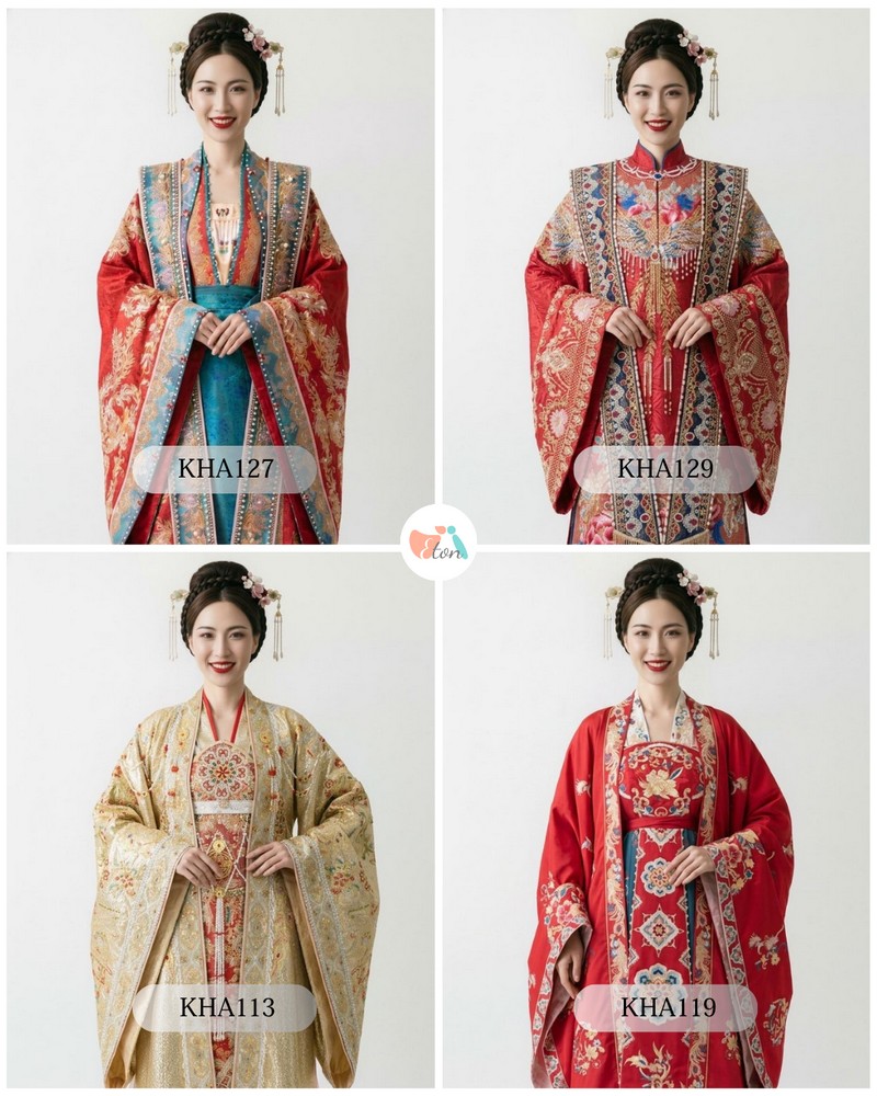 漢服古典風婚紗禮服實拍